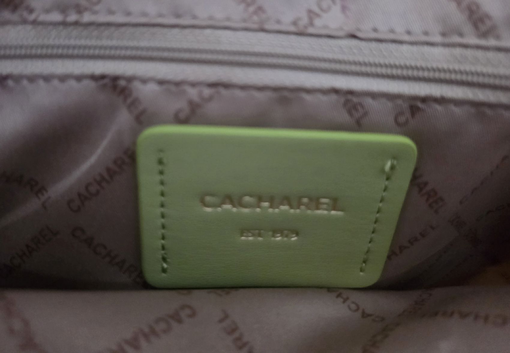 Borse da donna: Sac cabas CACHAREL vert clair 25 cm. × 44 cm. – Nuovo e nell'imballaggio originale da HENNIEZ venduto da mjm_vp6n 6