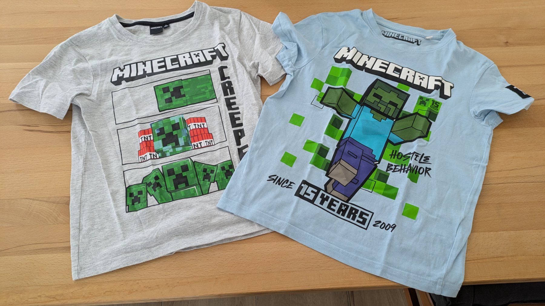 Camicie, T-shirt & Polo: MINECRAFT - T-Shirt Set - Gr. 134 – Usato da Staufen venduto da Fleby84
