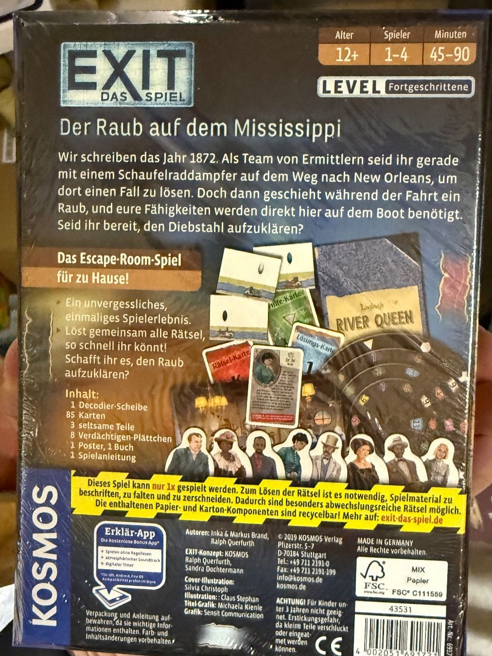 Kosmos Giochi: Exit Raub auf dem Mississippi. – Nuovo e nell'imballaggio originale da Rüti ZH venduto da Meke 1