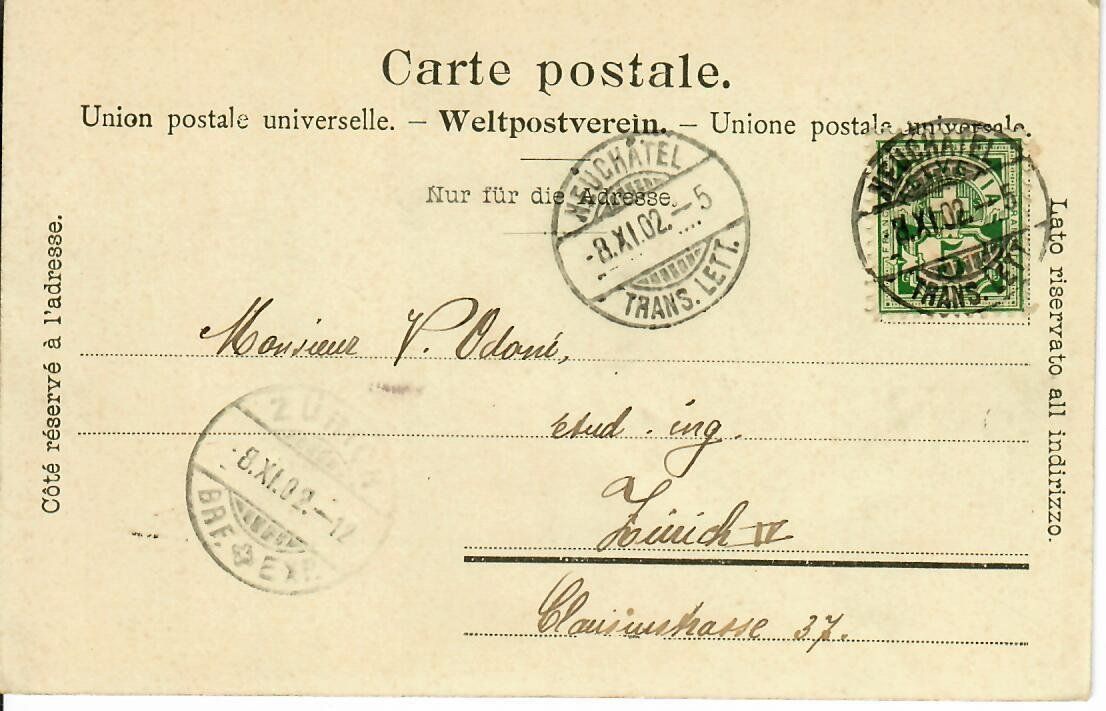 Cartoline postali: Neuchâtel – Usato da Hochdorf venduto da Ziegel-16 1