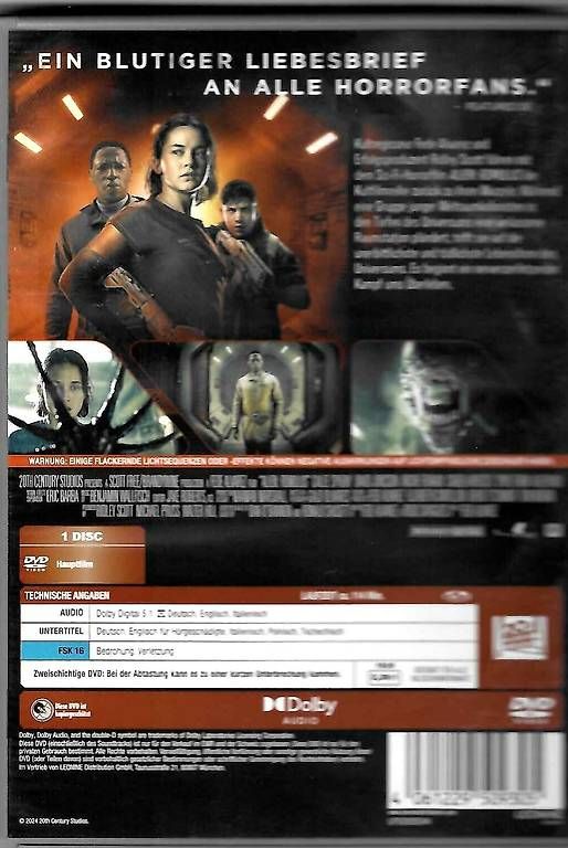 Tutti i DVDs: Alien: Romulus - DVD Film – Usato da Dörflingen venduto da Super-Bob 1
