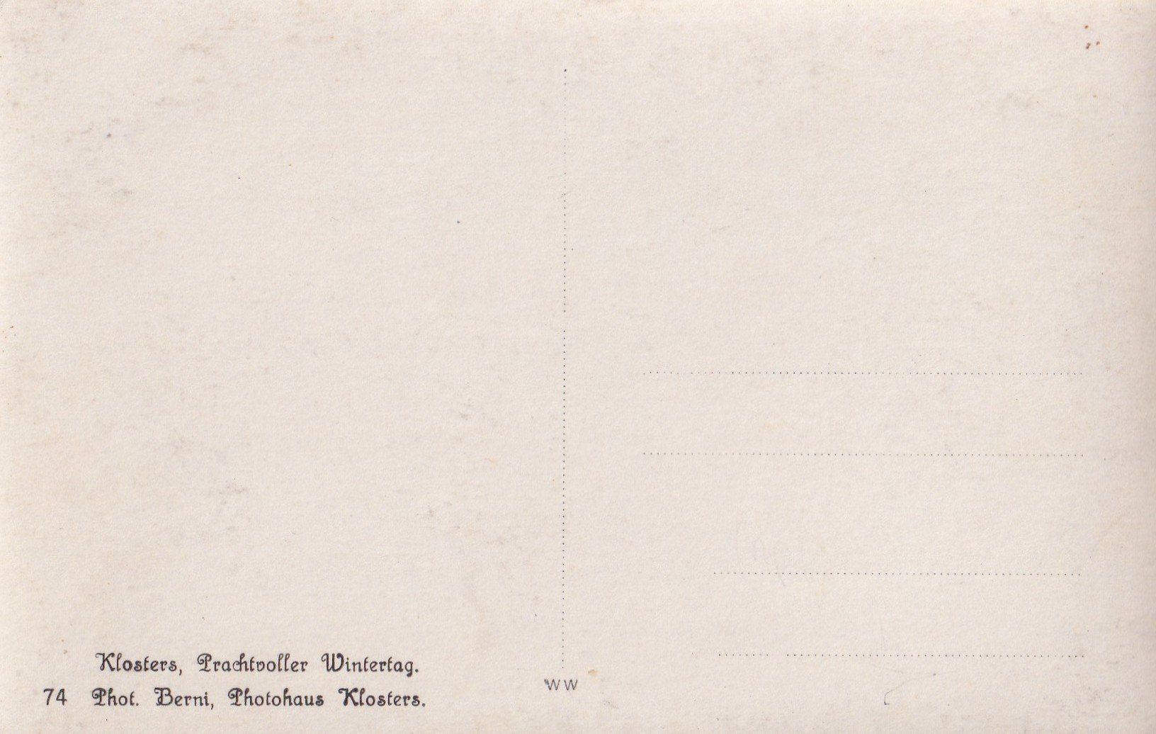 Cartoline postali: Klosters Teilansicht im Winter – Usato da Olten venduto da clotaldi 1
