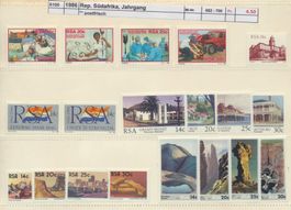 1986 Rep. Südafrika, Jahrgang komplett, ** postfrisch