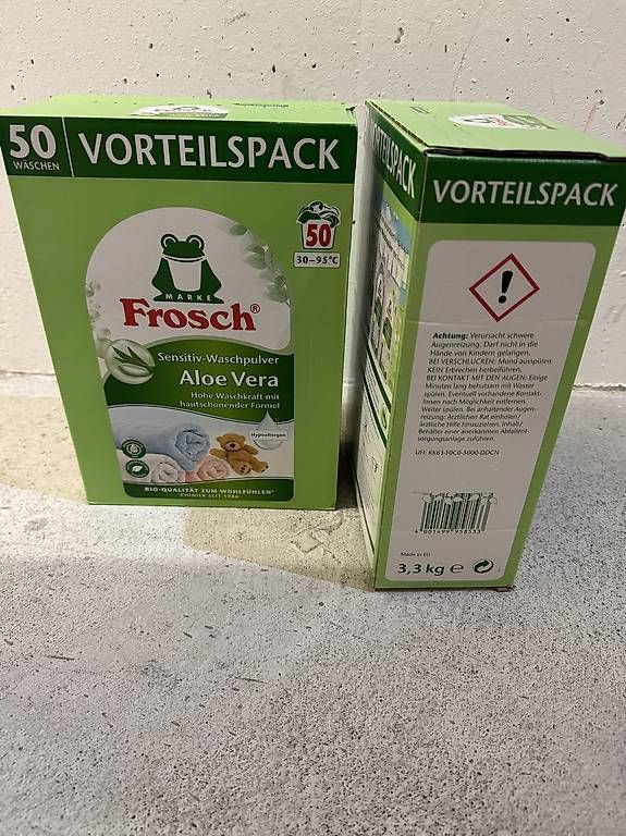 Cibi & Specialità: 2 Ex. Frosch Waschpulver à 3.3kg – Usato da Uster venduto da cynale 1