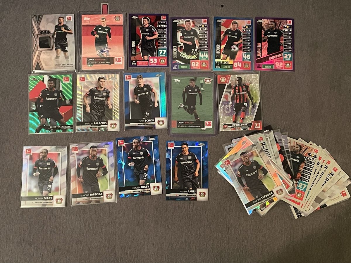 Topps Carte collezionabili: Topps Bayer Leverkusen Lot mit Autogramm – Usato da Nürensdorf venduto da Mulderi9
