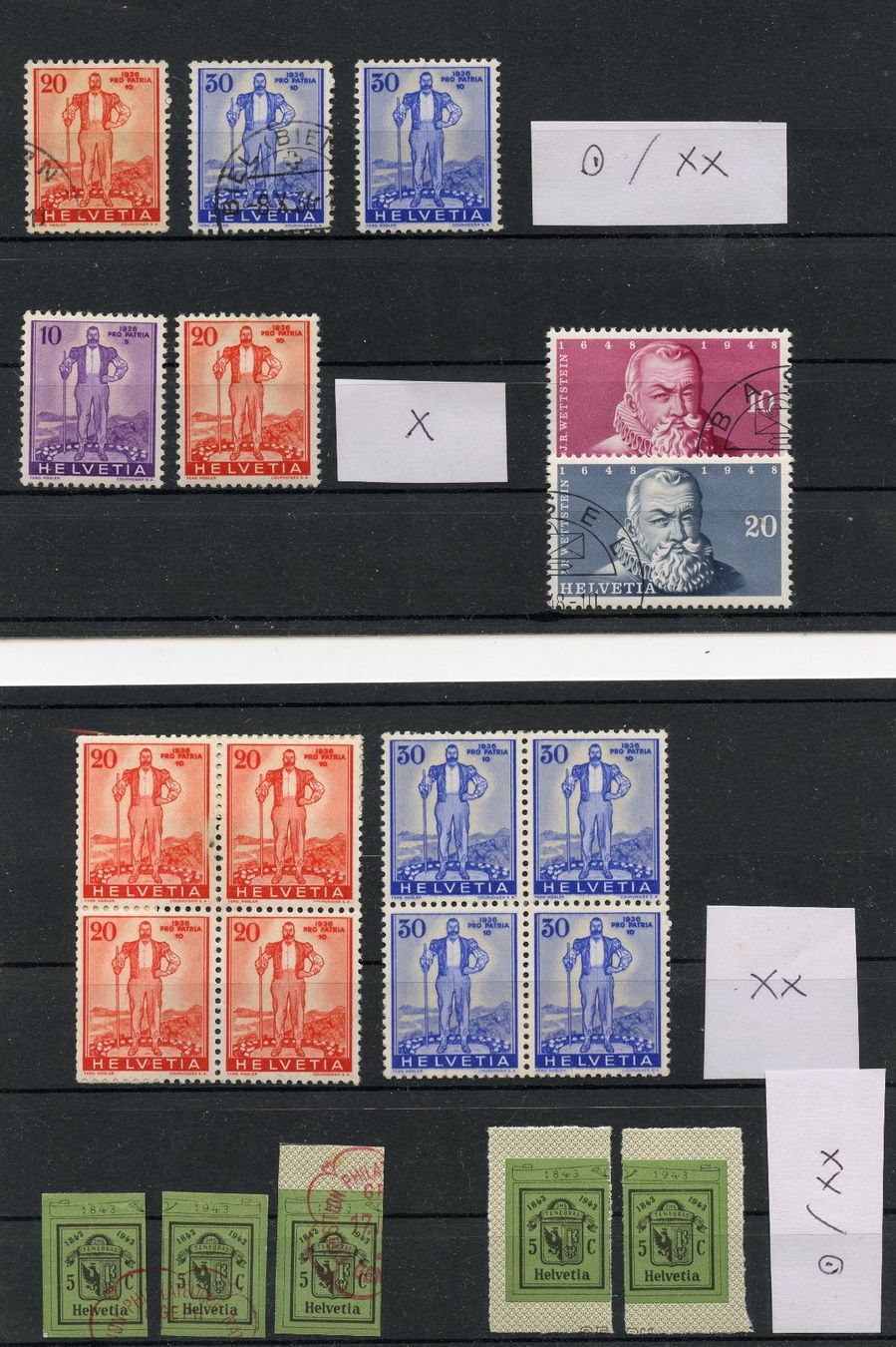 Tutti i francobolli: 1 Lot Schweiz 21.2.A. – Usato da Steffisburg venduto da Sorbas