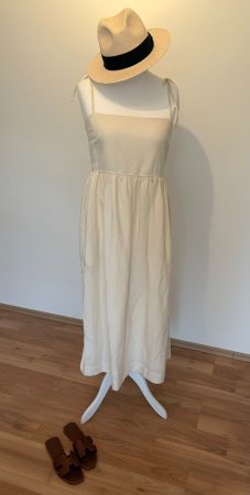 Uniqlo Sommerkleid in Creme / Off-White – Gr. S