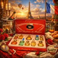 Geschenkset mit 10 Französische Parfum Miniaturen