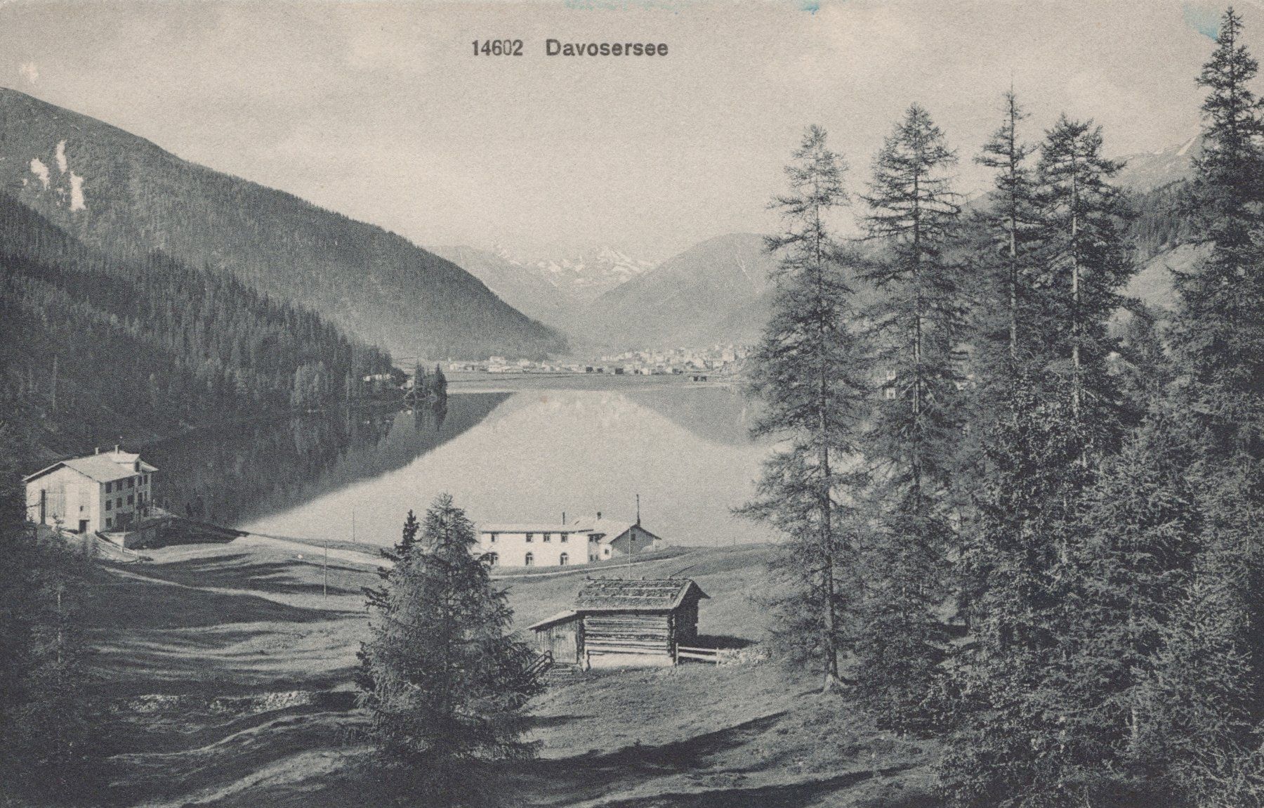 Cartoline postali: 0072 - Postkarte / Ansichtskarte - Davos Davosersee – Usato da Reinach BL venduto da Boston-Verkauf