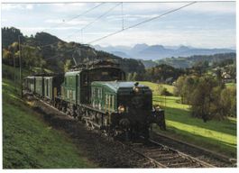 AK Krokodil Lokomotive unterhalb Gibswil ZH