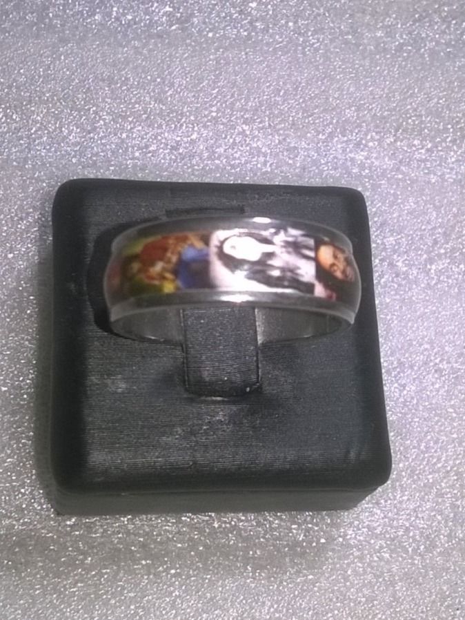 Anelli: ring edelsthal,,mit bobmarly der singer,,,glanzig – Nuovo (secondo la descrizione) da Basel venduto da bijoutrie_4