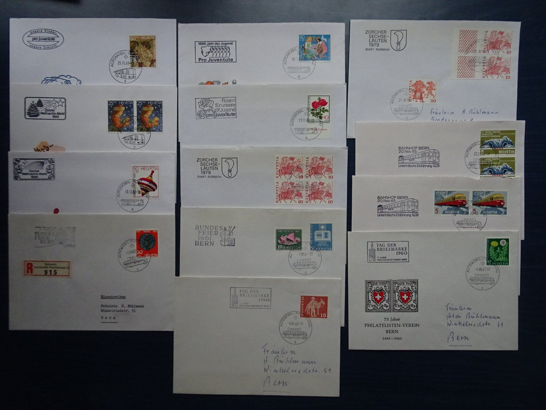 Stempel: Automobil-Postbüro Stempel Nr. 2/3/5/6 – Gebraucht aus Aadorf von Chnorli-Furz