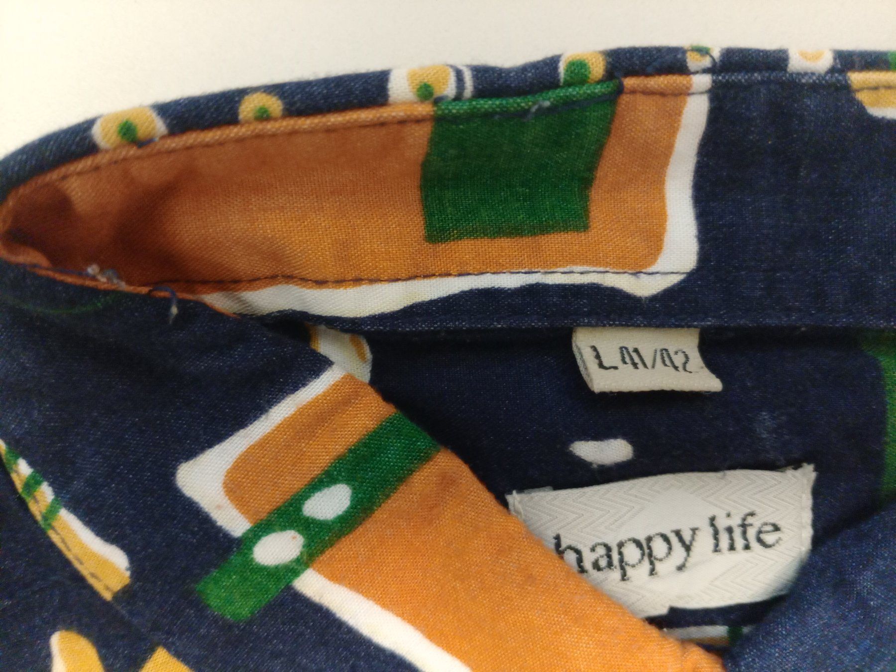 Hemden: Hemd happy life bunt gemustert, gebraucht – Gebraucht aus Illighausen von Friedrich0 2