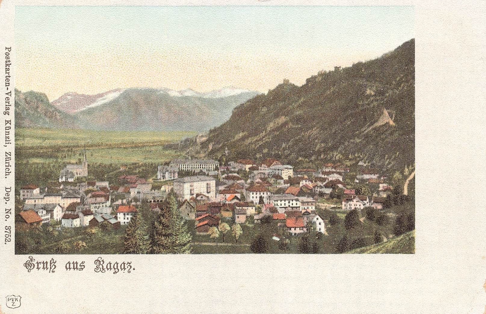 Ansichtskarten: Gruss aus Ragaz SG – Gebraucht aus Biasca von Blenio71