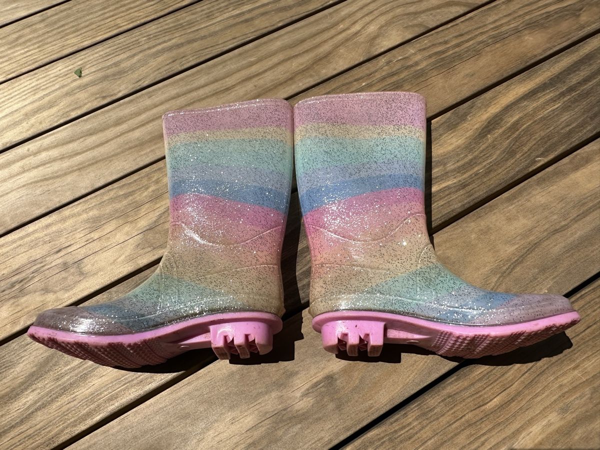 Schuhe für Mädchen: Coole Glitzer-Regenstiefel, Gr. 32 – Neu (gemäss Beschreibung) aus Bottighofen von Tonic1977 2