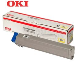 Original OKI C9600 / 9800 - Toner Jaune 42918913