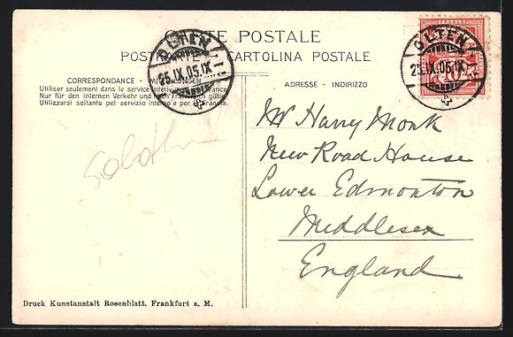 Cartoline postali: Litho Olten, Stadtansicht in einem Efeub – Usato da Berlin venduto da bartko-reher 1