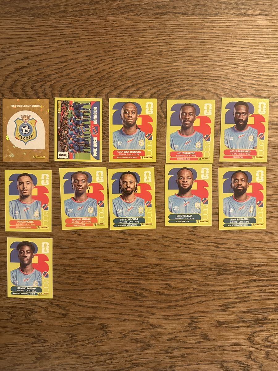 Panini Carte collezionabili: PANINI WM 2026 verschiedene Bilder CONGO DR – Nuovo (secondo la descrizione) da Meggen venduto da Carina5555