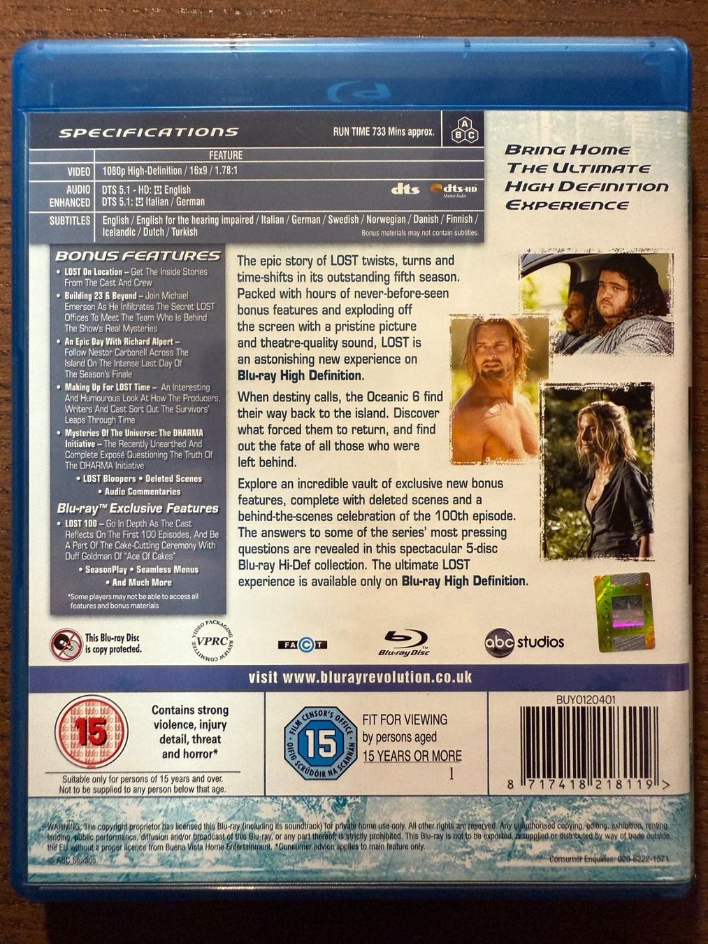 Alle DVDs: Lost - Season 5 (En,It,De) – Gebraucht aus Zürich von Blu-ray_ZH 1