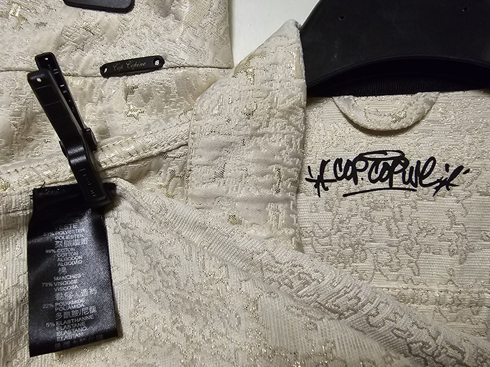 Giacche: Ensemble Neuf/Veste et Jupe/ Beige/Doré "Cop-Copine" – Nuovo (secondo la descrizione) da Basel venduto da Paloma6261 8