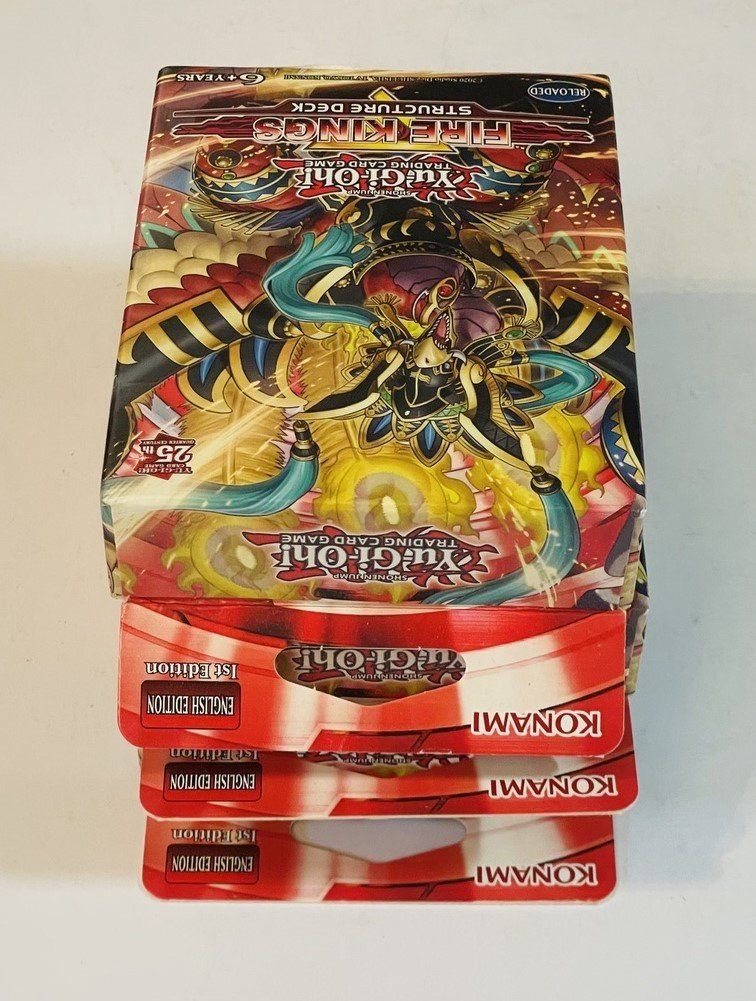 Yugioh Carte collezionabili: Yu-Gi-Oh Structure Deck Fire Kings 3er Set OVP – Nuovo e nell'imballaggio originale da Duggingen venduto da nad_6yzh 4