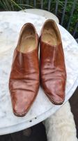 Elegante braune Lederschuhe, Grösse 39.