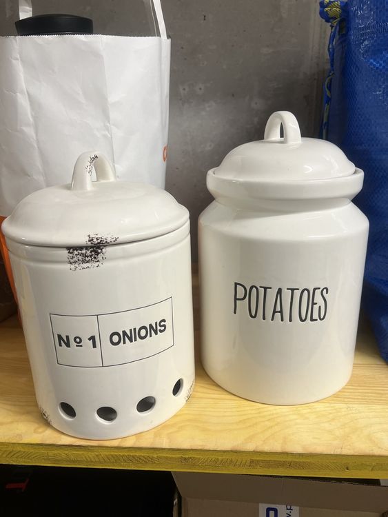 Vorratsdose Topf Behälter Zwiebel und Kartoffeltopf | Kaufen auf Ricardo