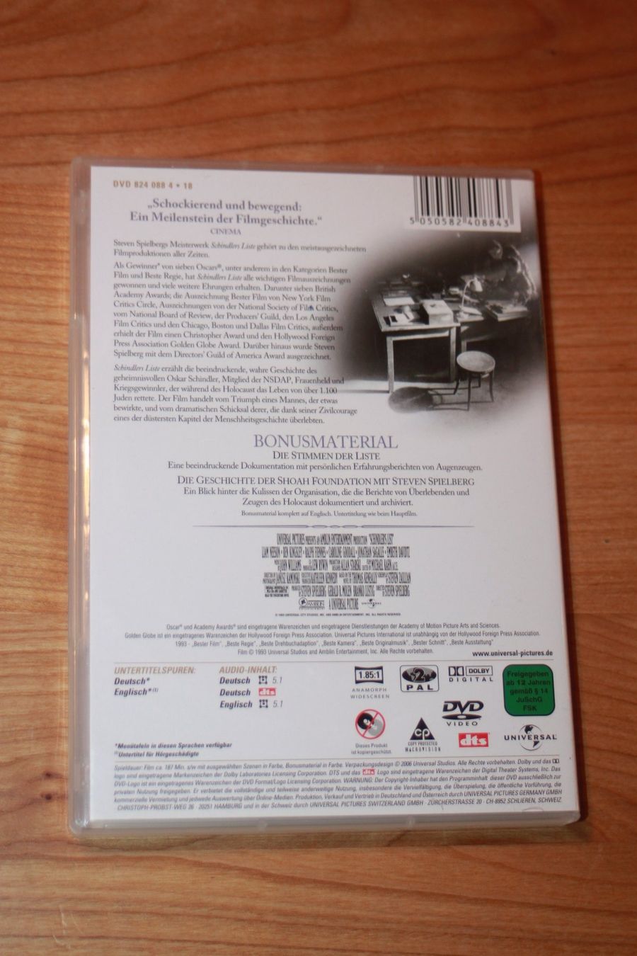Alle DVDs: Steven Spielberg DVD Schindlers List – Gebraucht aus Wenslingen von Strick4Alpaca 1