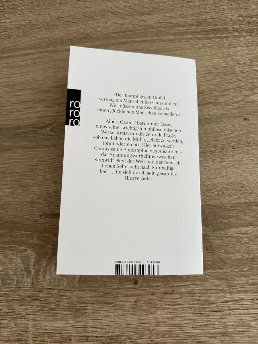 Libri: Albert Camus - Der Mythos des Sisyphos  – Nuovo (secondo la descrizione) da Baar venduto da elexata 1