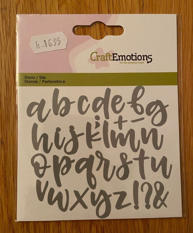 Simple Lettering Stanzschablone 'est. 2017' - Abreißzettel Mit Prägewörtern 7,5x8,5cm