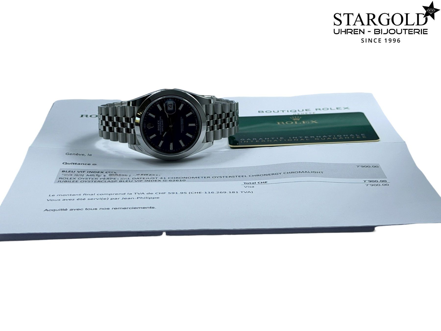 Rolex Montres: Rolex Datejust 41 blau - 126300 – D'occasion à Zürich par Stargold-Uhren 2
