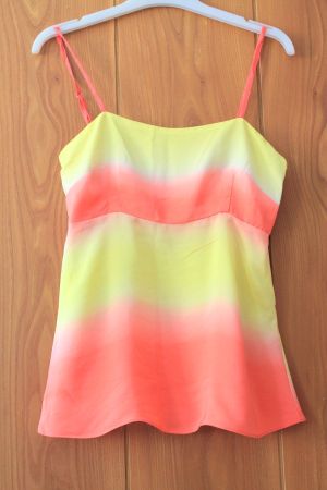 H&M * regenbogenfarbenes TOP / Seidentop  32/34  XS