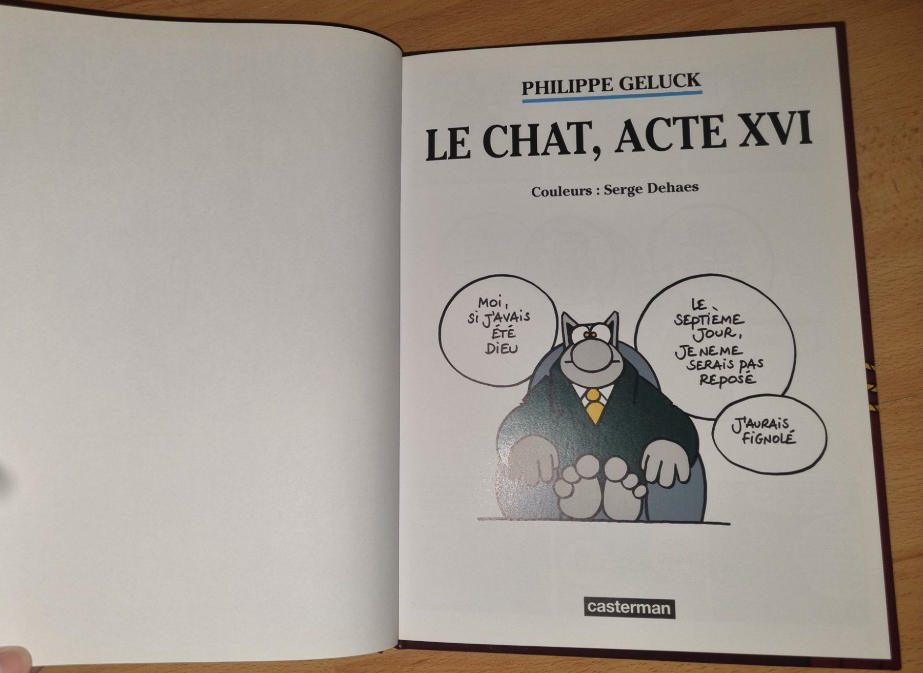 Fumetti: BD Le Chat, Acte XVI, Geluck – Usato da Fribourg venduto da sal_5ln6 3