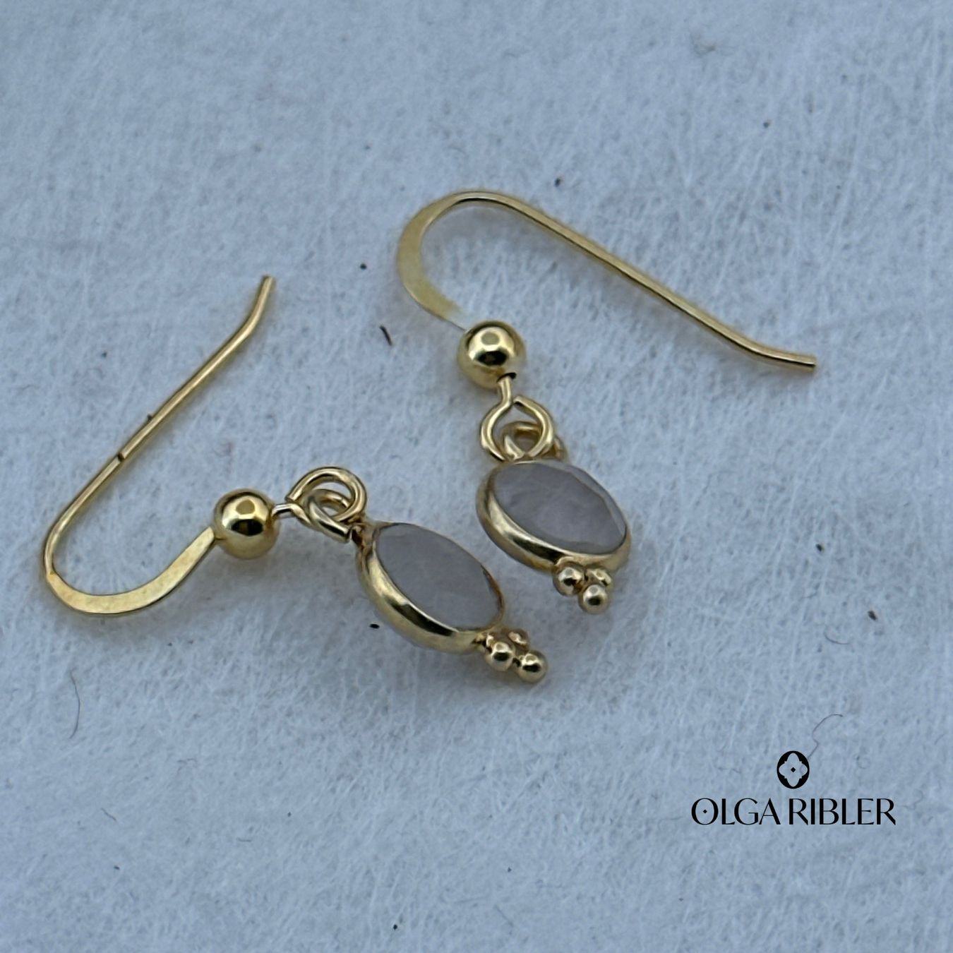 Olga Ribler Orecchini pendenti & Orecchini a lobo: Sterling Silber 925 Ohrringe mit Mondstein – Nuovo (secondo la descrizione) da Luzern venduto da Schmuckoutlet 2