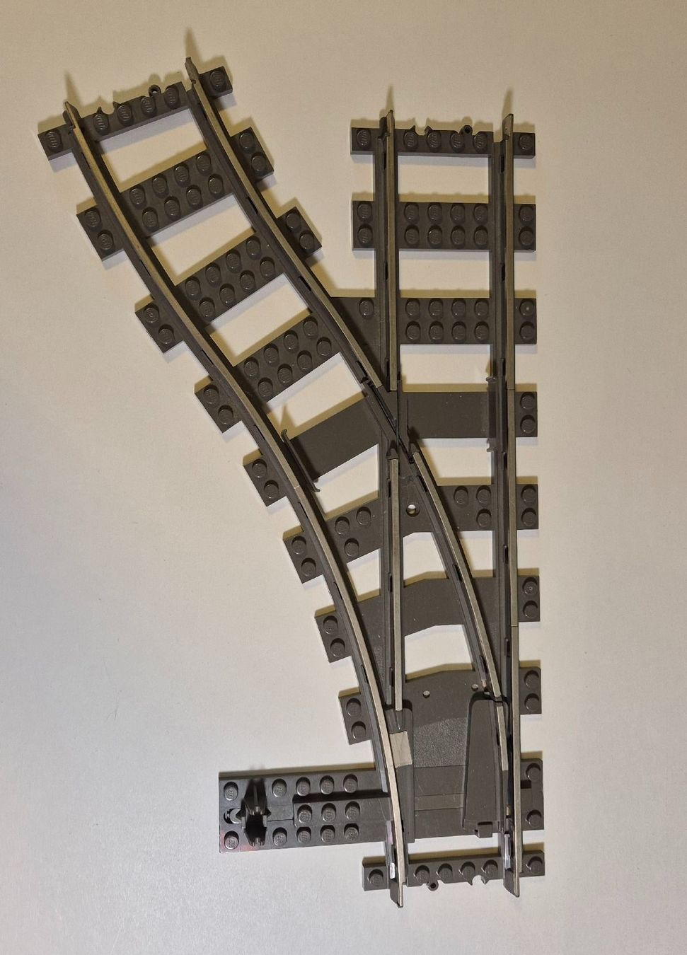 Lego Giocattoli: LEGO Eisenbahn Weiche rechts + links 9V + Schalter – Usato da Russikon venduto da RemosBausteine 1