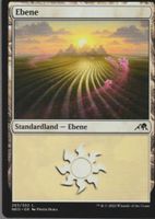 TCG Magic The Gathering MTG De NEO 283 BASIC LANDS Ebene