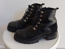 Ten Points Leder Stiefeletten