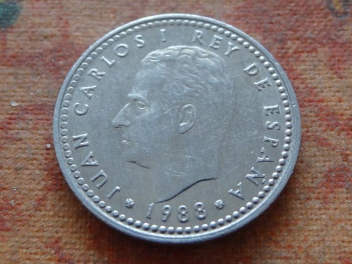 Tutti le monete: ESPAGNE  1  Pesetas  1988 – Usato da Romanel-sur-Lausanne venduto da Swift13 1