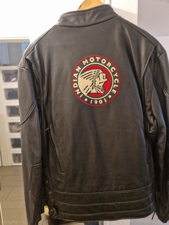 Veste en cuir Indian Motorcycle taille 46 noire etat neuf