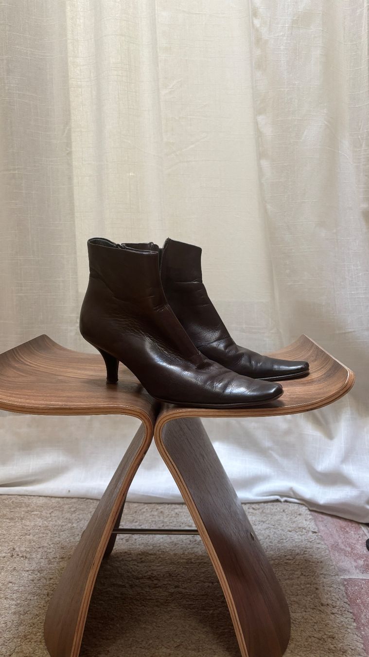 Jil Sander Damenschuhe: Vintage Jil Sander Stiefeletten braun – Gebraucht aus Bern von kue_db29 1