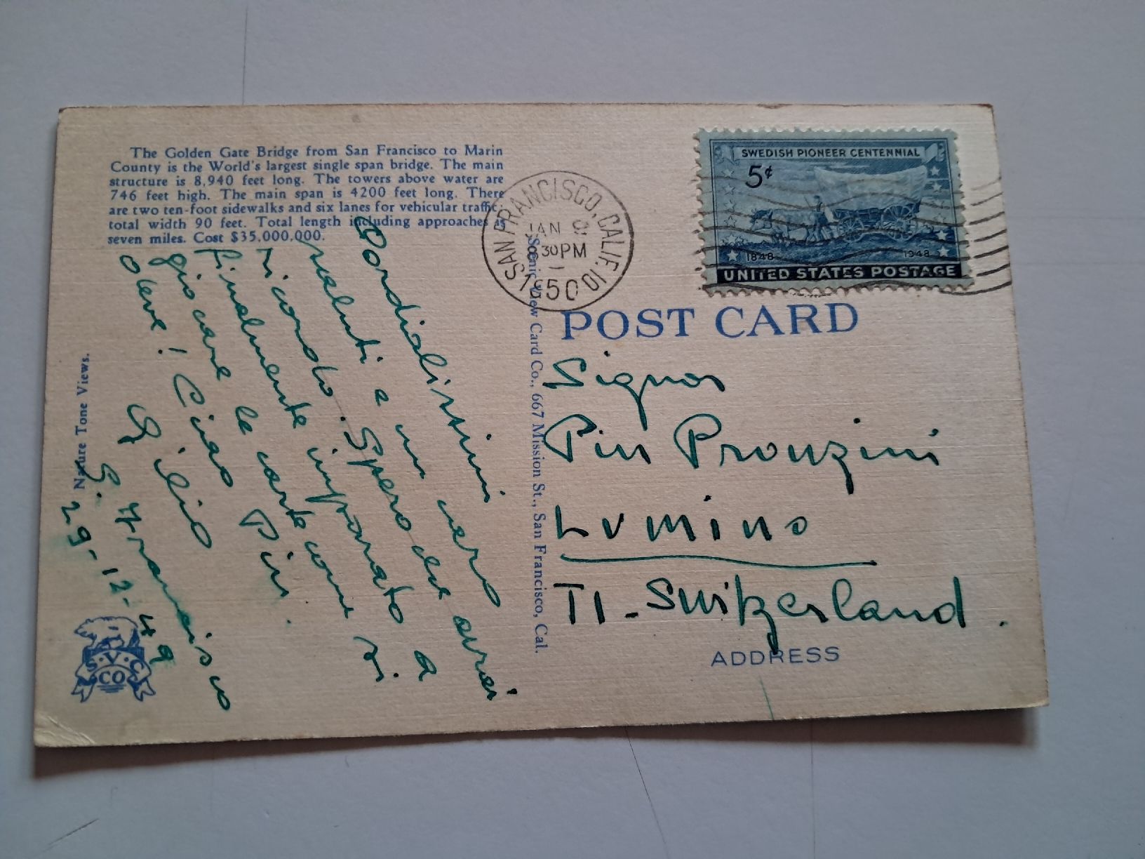 Cartoline postali: San Francisco  California – Usato da Gorduno venduto da ema_7yhp 1