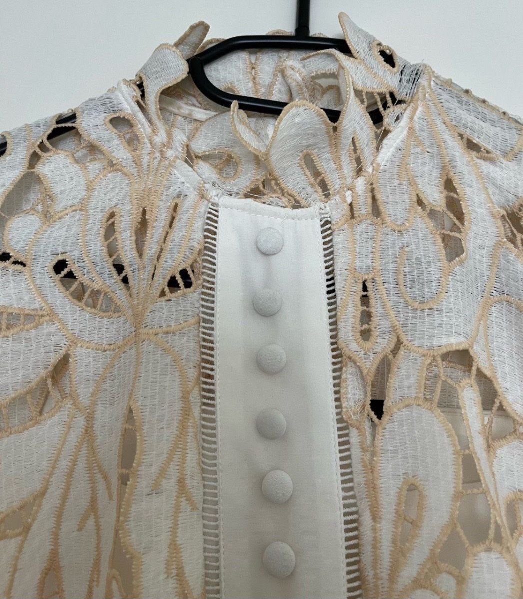 Vestiti: Cocktailkleid Gr. S, Farbe weiss/beige – Nuovo (secondo la descrizione) da Triesen venduto da dardaleni 6