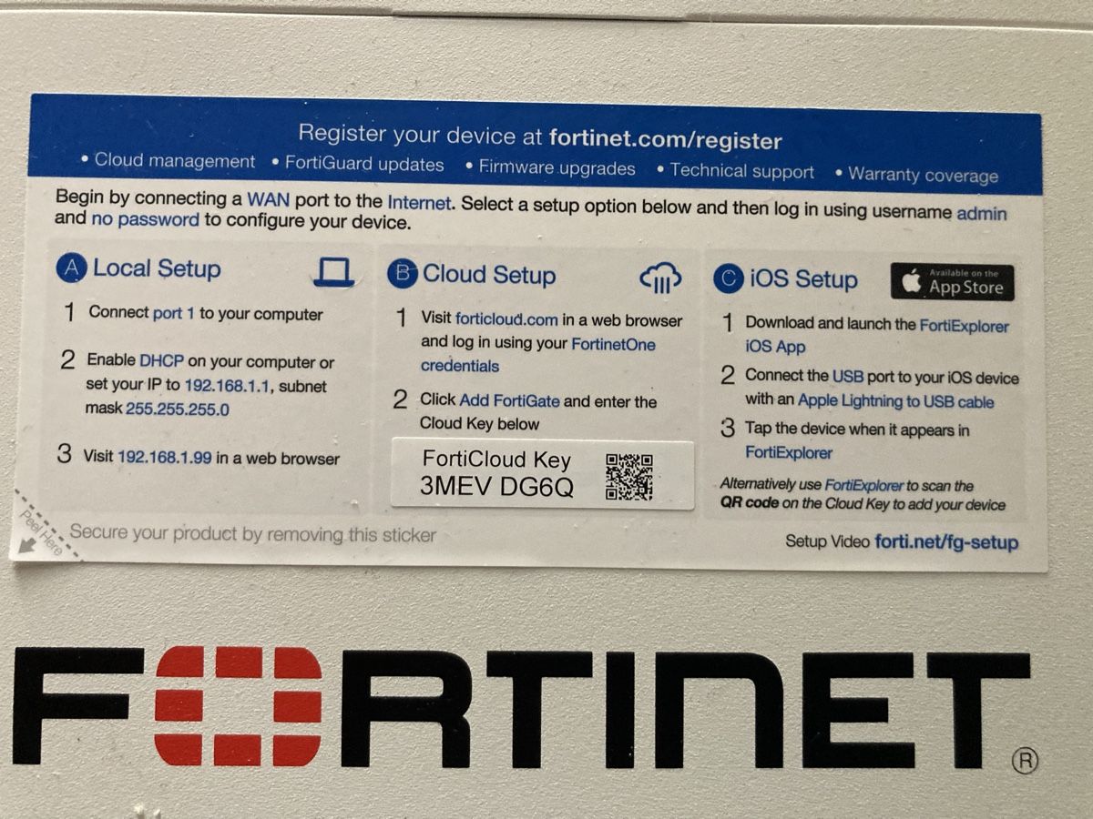 Fortinet Firewall: FORTINET FortGate 70F – Neu (gemäss Beschreibung) aus Bioggio von edeschnede 2