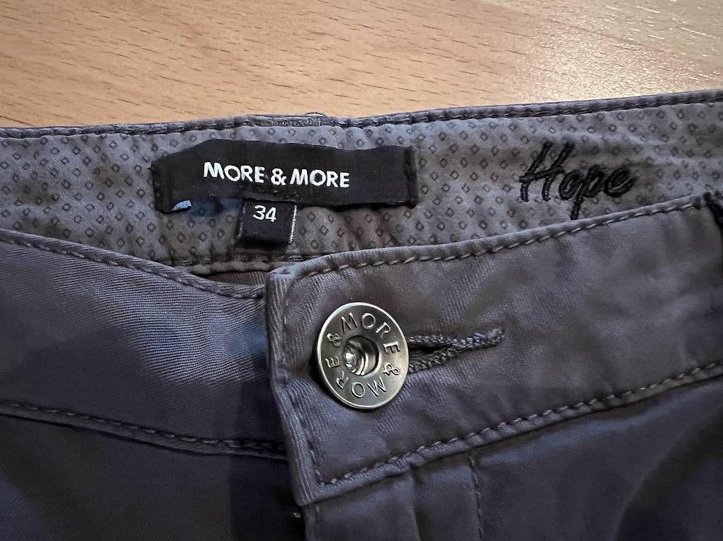 Pantaloni: More&More Hose, 34, grau, 98% Baumwolle – Usato da Effretikon venduto da Manuelita7 1