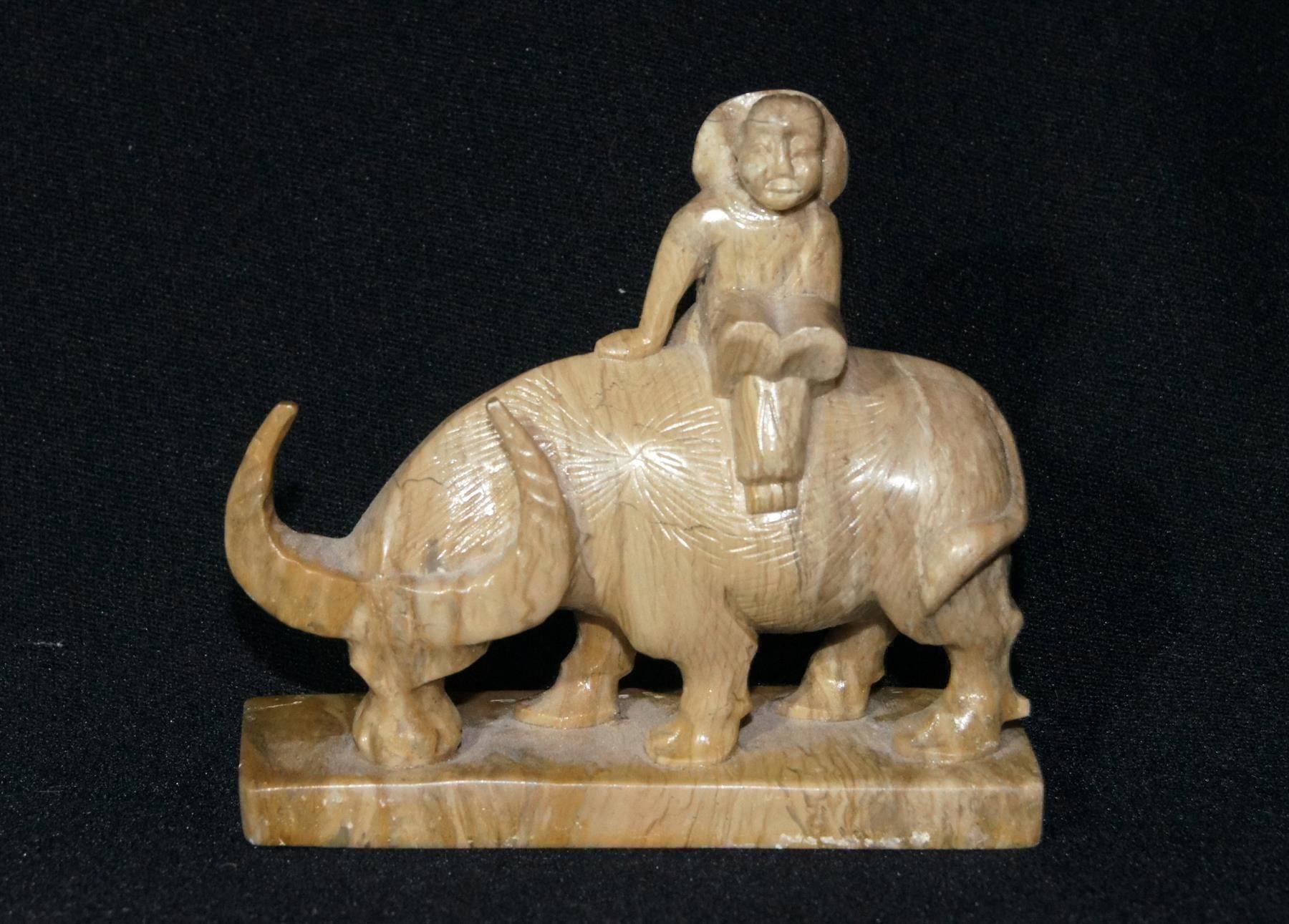 Figuren: Wasserbüffel mit reitendem Reisbauern – Gebraucht aus Geroldswil von ARTEFACTO
