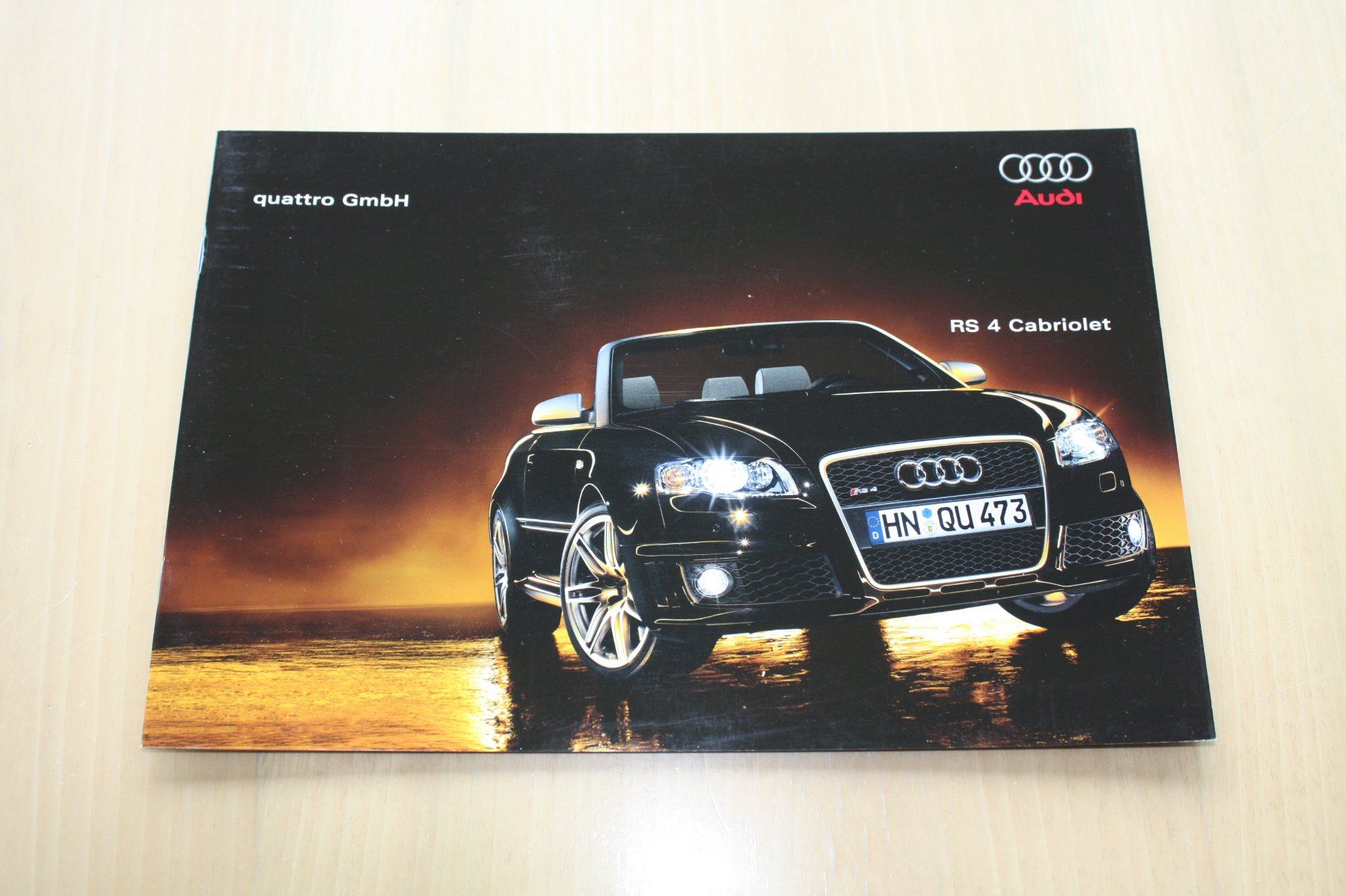 Audi Dokumente: Audi RS4 Cabriolet Hochglanz Prospekt 2/2006 – Gebraucht aus Wikon von erwin400