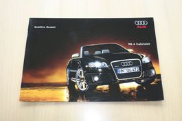 Audi RS4 Cabriolet Hochglanz Prospekt 2/2006