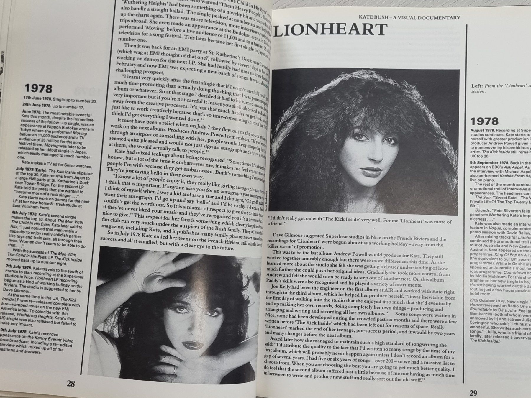 Libri: Kate Bush: A Visual Documentary - Rarität von 1988 – Usato da Villigen venduto da Tschachtlan 7