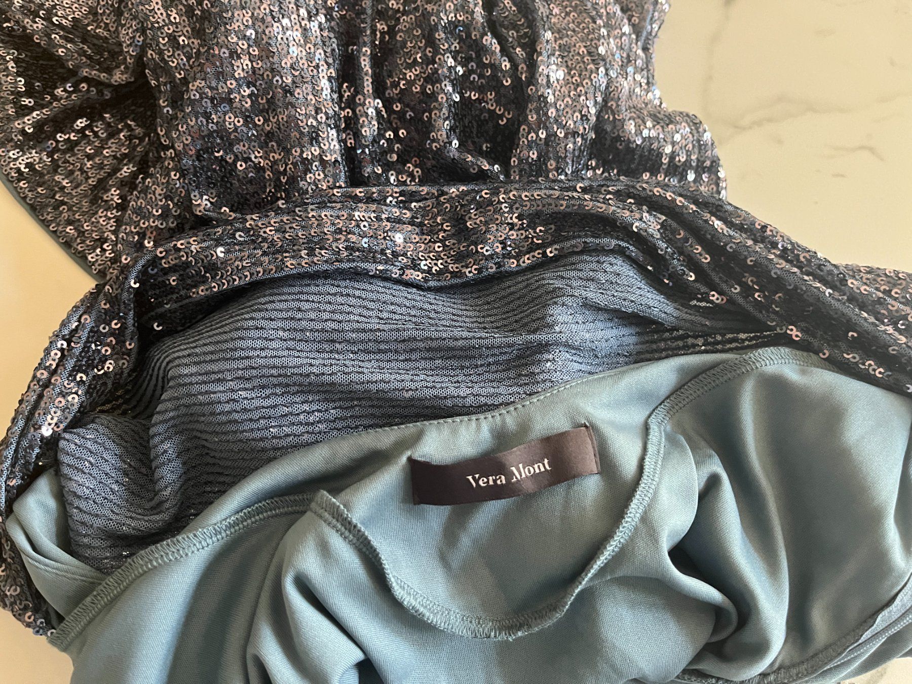 Vestiti: Cocktailkleid, blau, Pailletten – Nuovo (secondo la descrizione) da Bern venduto da cubus01 7