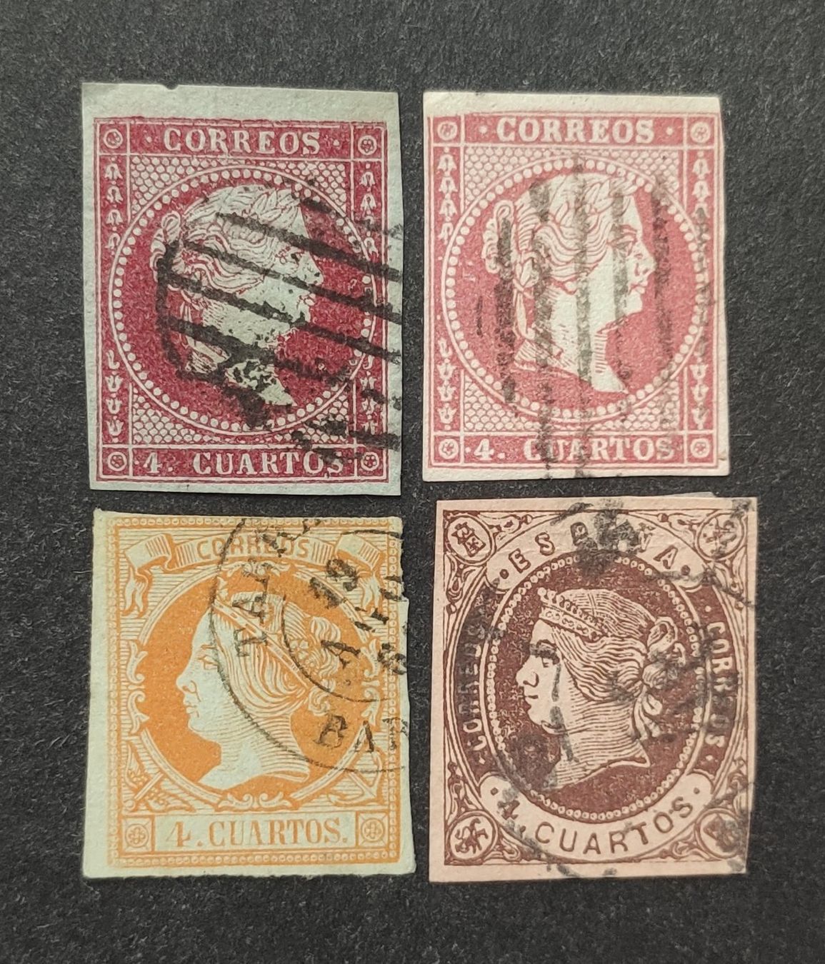 Tutti i francobolli: Spanien 1855-62, Isabella II, gestempelte – Usato da Wil SG venduto da Zazal